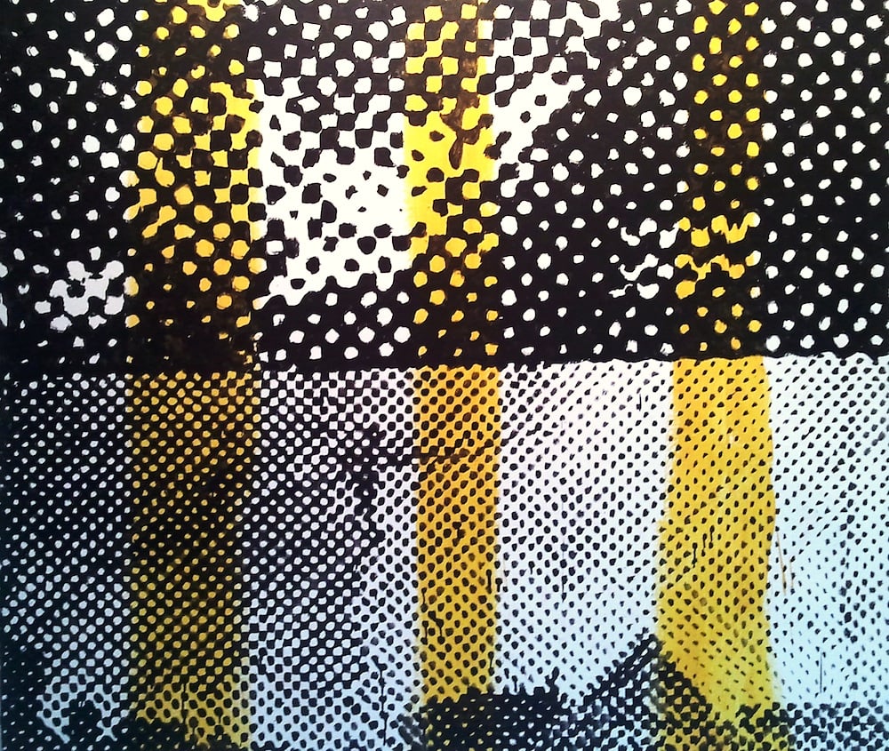 Piotr Młodożeniec, work from the exhibition Canvases, Halftones, photo: press materials